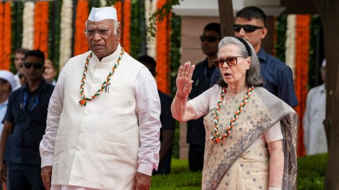BJP Accuses Sonia, Rahul and Kharge of Disrespecting Vande Mataram; Congress Rejects Charge