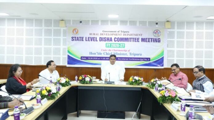 Tripura CM reviews Centrally Sponsored Schemes at DISHA meeting