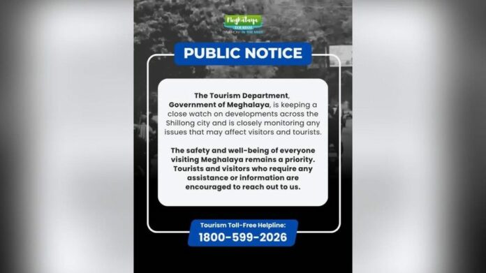 Meghalaya Tourism Department Issues Advisory, Helpline for Tourists Amid Border Tensions