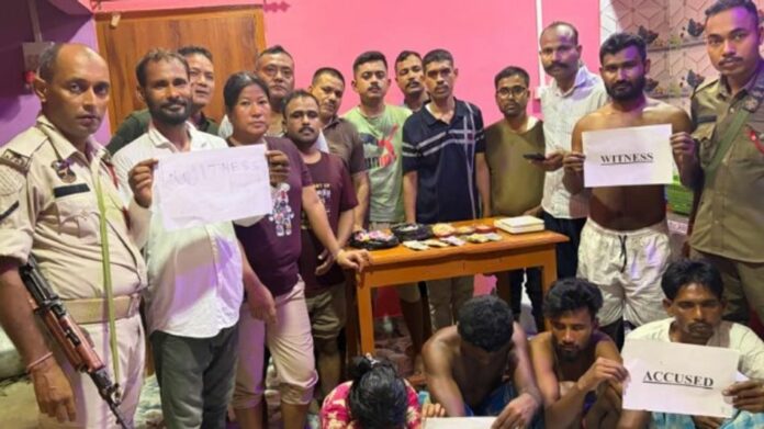 Four Held, Suspected Heroin Seized in Kamrup Anti-Narcotics Operation