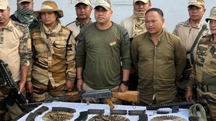 Alleged RPF/PLA Cadre Arrested, Arms and Ammunition Seized in Imphal East