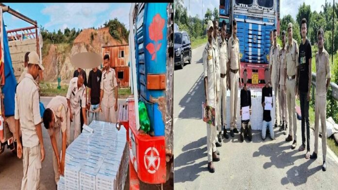 Cachar Police seize 34,400 foreign cigarette packs, arrest two