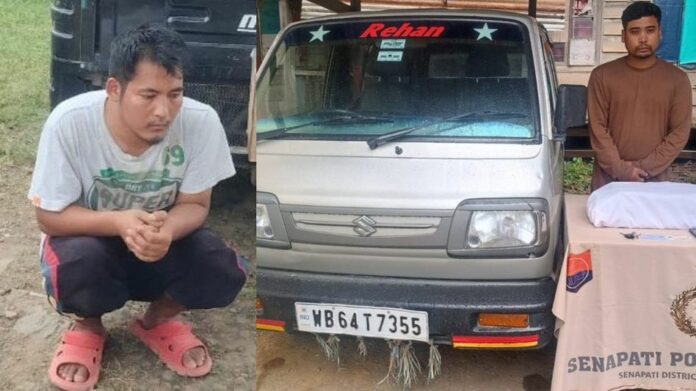 Manipur Police seize over 2.7 kg suspected brown sugar, arrest two