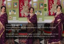 Kangana Ranaut Showcases Meghalaya’s Traditional Eri Silk Saree Kangana Ranaut Showcases Meghalaya’s Traditional Eri Silk Saree