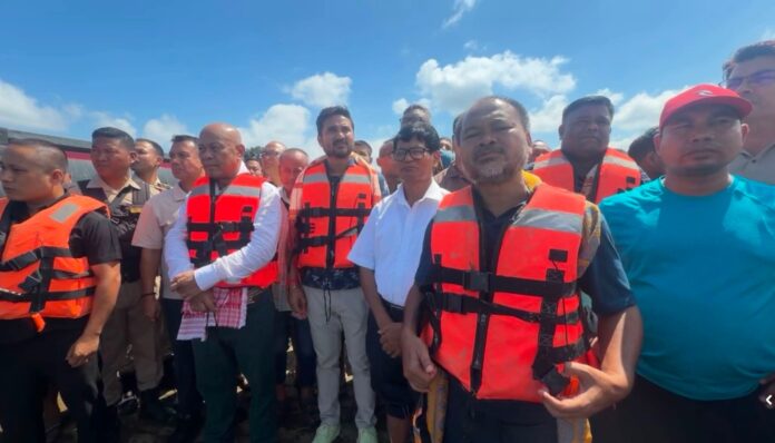 BTC Chief Hagrama Mohilary Leads Relief Mission to Flood-Hit Sivasagar