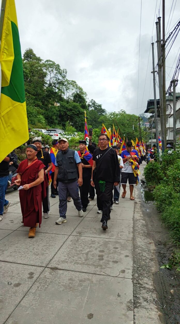 Tibetan Youth Group Holds Rally in Gangtok Against China’s ‘Ethnic Unity Law’
