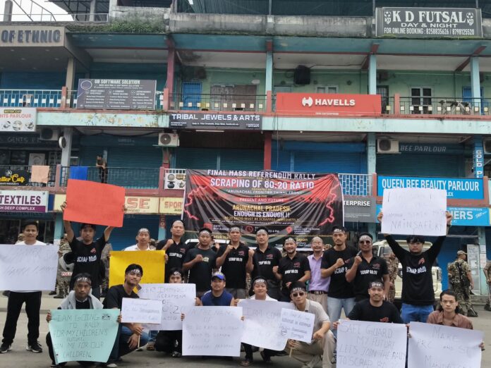 Thousands rally in Itanagar against 80:20 government job recruitment ratio