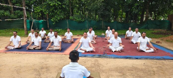 SSB Sonapur conducts yoga session under 100-day programme