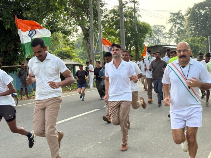 SSB Holds Mini Marathon Under ‘Har Ghar Tiranga’ Campaign in Golaghat