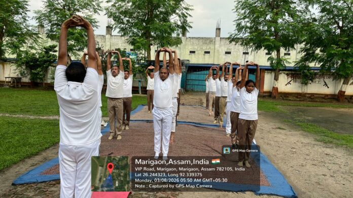 SSB Organises 100-Day Yoga Programme at Morigaon Camp