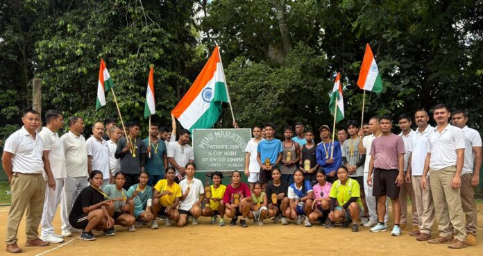 SSB Organises Mini Marathon Under ‘Har Ghar Tiranga’ Campaign in Hojai
