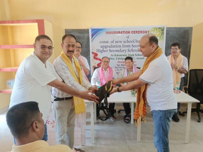 Rihon Daimary Inaugurates New Building of Khaurang High School