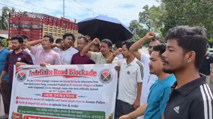 TMPK Launches Indefinite Economic Blockade Against Arunachal Pradesh, Dhemaji Observes 12-Hour Bandh