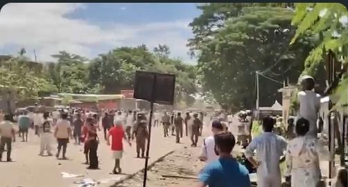 Stone-Pelting Erupts Along Assam-Arunachal Border Amid Economic Blockade