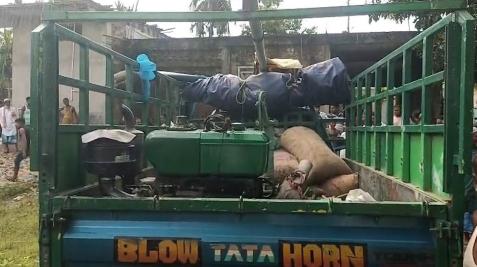 Nagaon Forest Department Seizes Equipment in Illegal Sand Mining Raid
