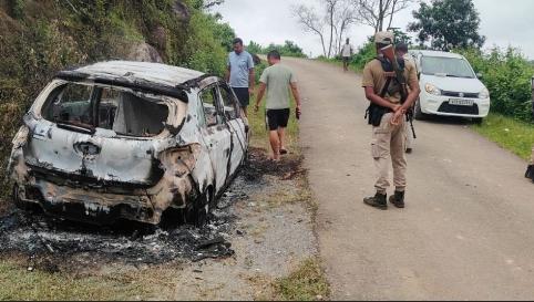 Assam Police Jawan’s Vehicle Set Ablaze Near Lampi Border Outpost
