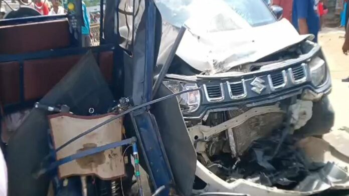Three Seriously Injured in Head-On Collision on Akhaura Road in Agartala