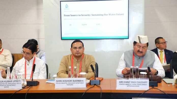 Tripura Minister Kishor Barman Represents State at National Water Summit