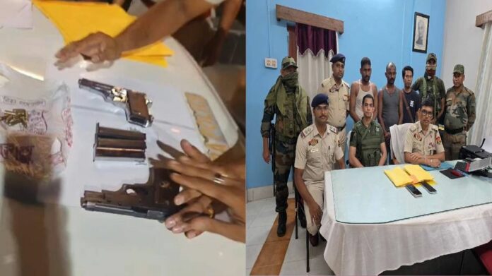 Two Detained in Tripura with Pistols, Ammunition During Vehicle-Checking Operation