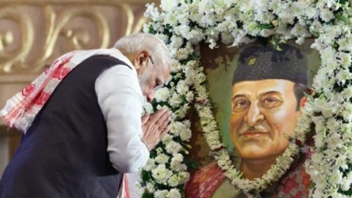 PM Modi Pays Tribute to Bhupen Hazarika on 100th Birth Anniversary
