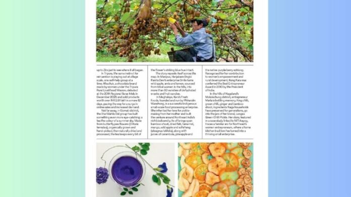 Tripura Women’s SHG Products Featured in IndiGo In-Flight Magazine