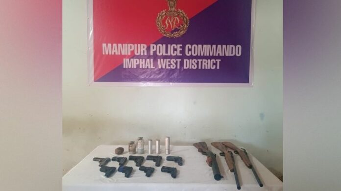 Arms, ammunition recovered during search operation in Imphal West