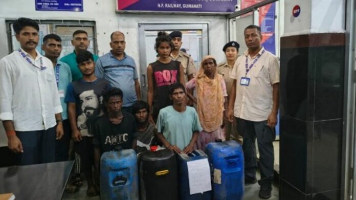 Seven detained over suspected railway diesel theft