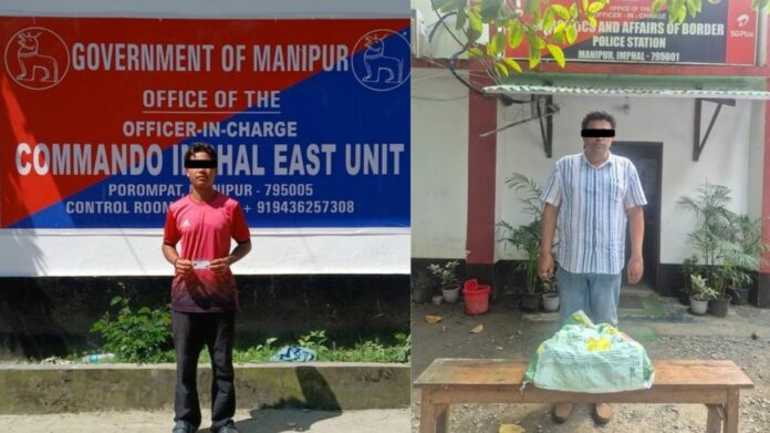 Manipur Police arrest alleged KYKL cadre, seize 3.5 kg ganja in separate operations