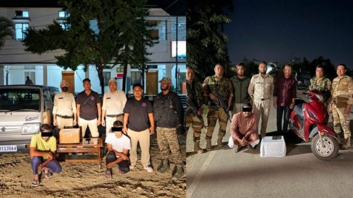 Three arrested, juvenile detained as Manipur police seize heroin and codeine syrup