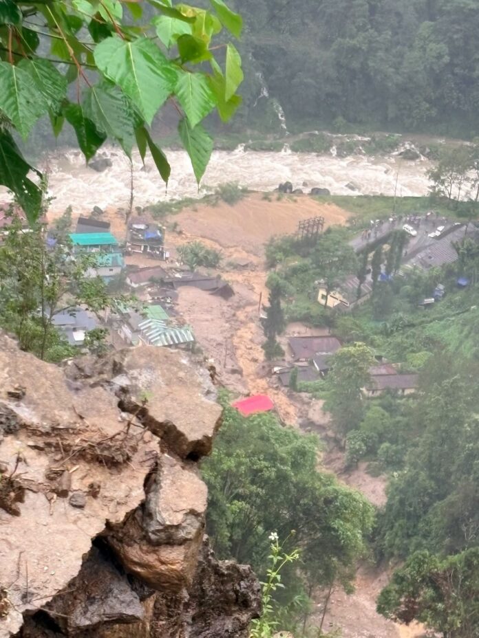 Major landslide hits West Sikkim village amid heavy rainfall alert