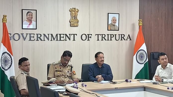 Tripura Reviews Security, Poll Preparedness for TTAADC Village Committee Elections