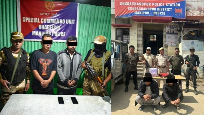 Four arrested in separate drug-related cases in Manipur