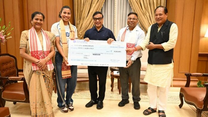 Assam CM honours Asian Games champion Lovlina Borgohain with Rs 50 lakh