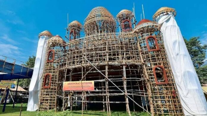 Broken Glass, 3D Projections Feature in Agartala’s Durga Puja Themes