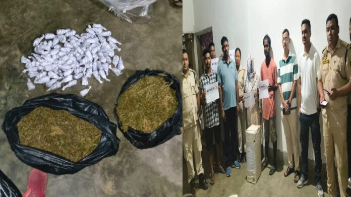 Assam Police Detain Four After Seizing 2,330 Kg of Suspected Cannabis in Moran