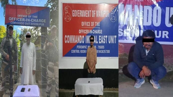 3 insurgent cadres linked to KCP, PREPAK and KYKL arrested in Manipur