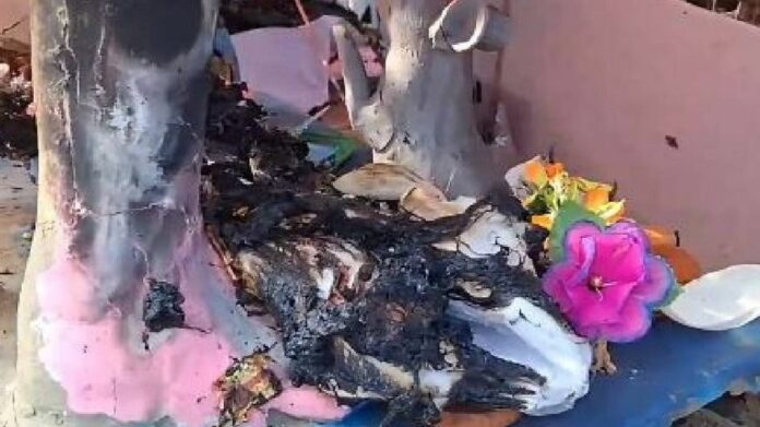 Durga Puja Pandal Fire Destroys Three Idols in Assam’s Jagiroad
