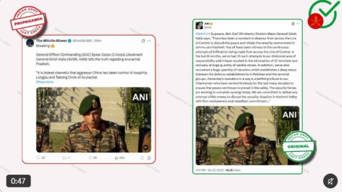 Army Debunks Fake Video Claiming China Seized Arunachal Areas