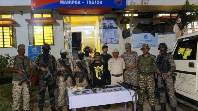 Manipur Security Forces Seize Two Rifles, 240 Rounds of Ammunition and Brown Sugar
