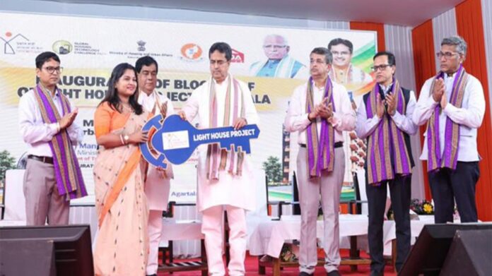Tripura CM Inaugurates 278 Flats Under Agartala Lighthouse Housing Project