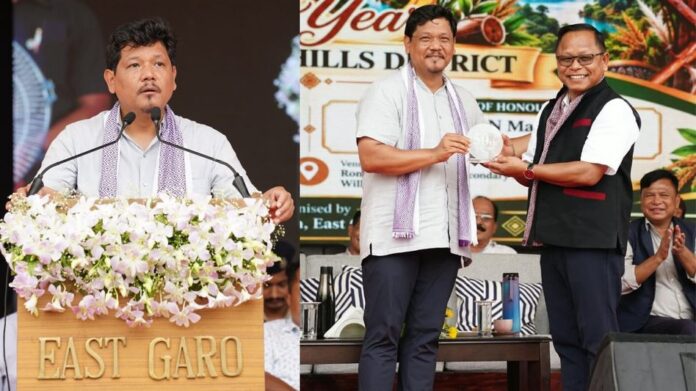Meghalaya CM Unveils Rs 47.60 Crore Road Projects at East Garo Hills Golden Jubilee