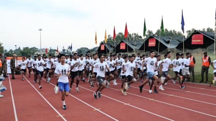 Over 1,200 candidates attend Agniveer recruitment rally in Tripura