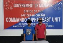 Two suspected PREPAK cadres arrested in Imphal East