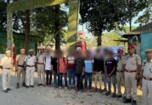 Nine Foreign Nationals Apprehended in Dhubri, Handed Over to BSF for Deportation