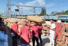24,000 Kg of Suspected Burmese Supari Seized at New Bongaigaon Railway Station
